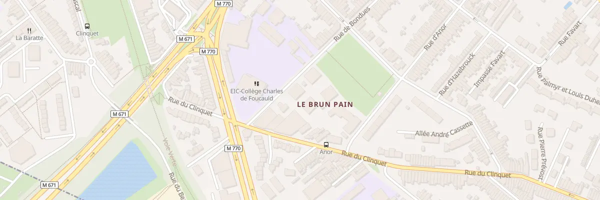 Plan du 101 Rue de Bondues à Tourcoing