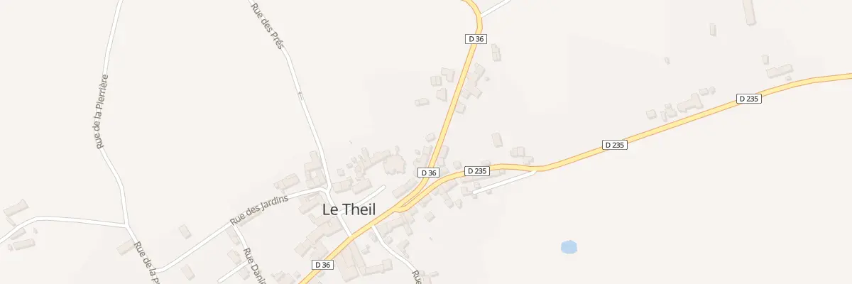 Plan du 5102 Le Bourg au Theil