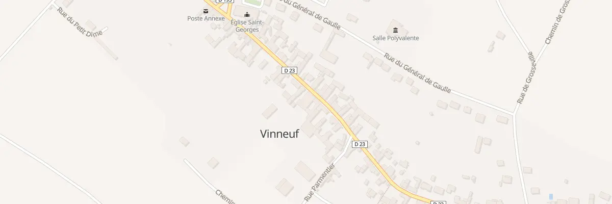 Plan du 26 Rue Victor Hugo à Vinneuf