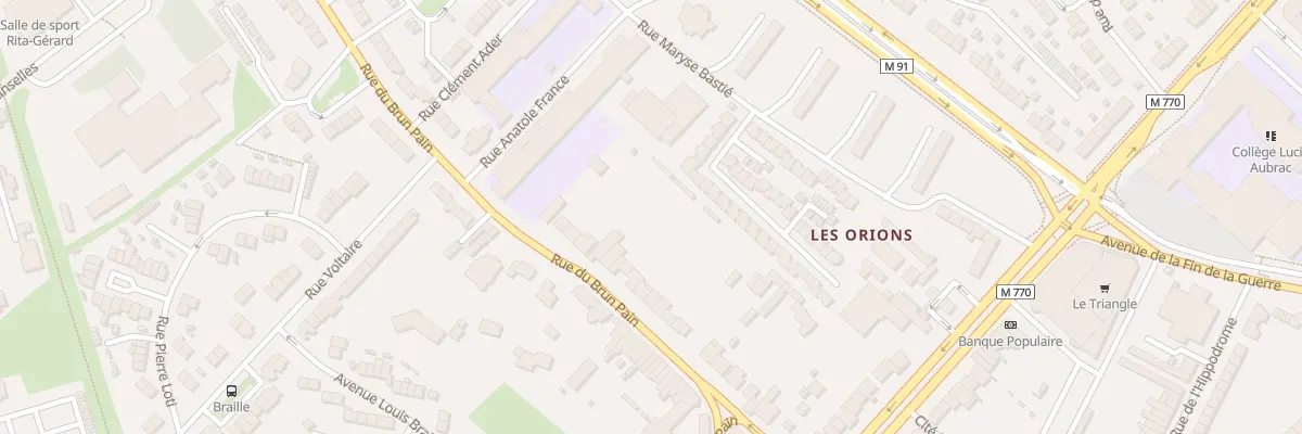 Plan du 360 Rue du Brun Pain à Tourcoing