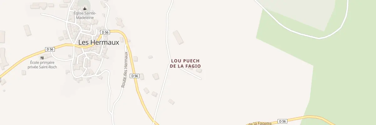 Plan du 5142 Lou Puech de la Fagio aux Hermaux
