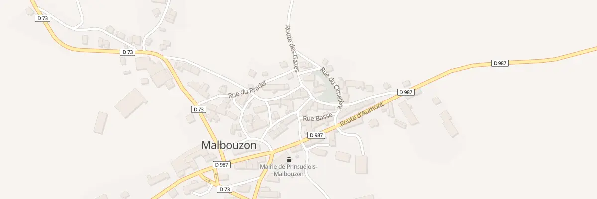 Plan du 5027 Malbouzon à Prinsuéjols-Malbouzon
