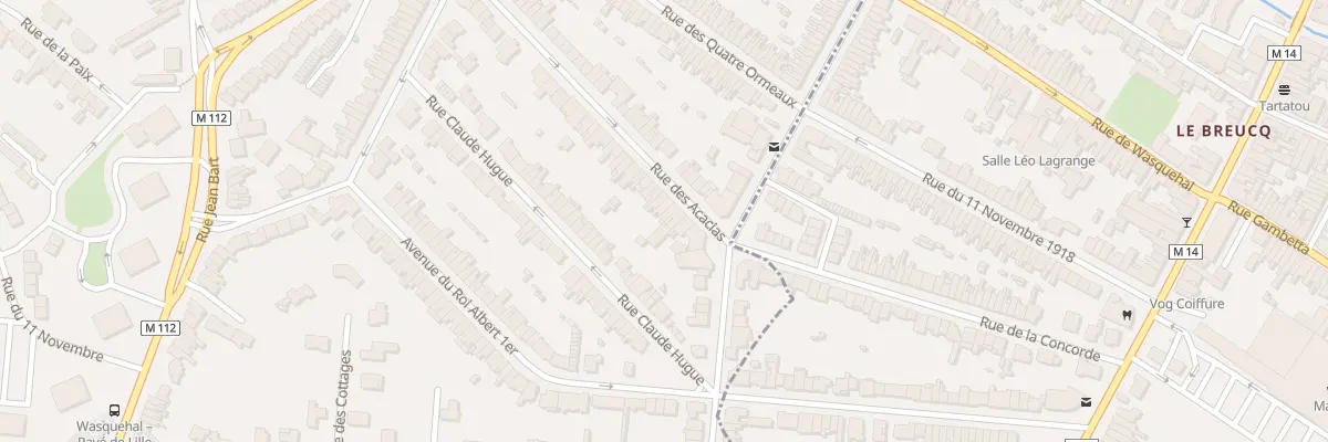 Plan du 56 Rue des Acacias à Wasquehal