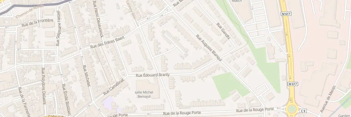 Plan du 30 Rue Édouard Branly à Halluin