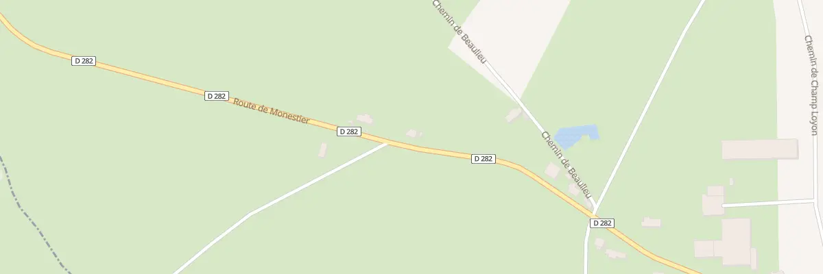 Plan du 16 Rte de Monestier à Deneuille-lès-Chantelle