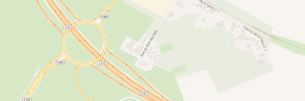 Plan du 1350 Rue du Bois des Retz à Sin-le-Noble