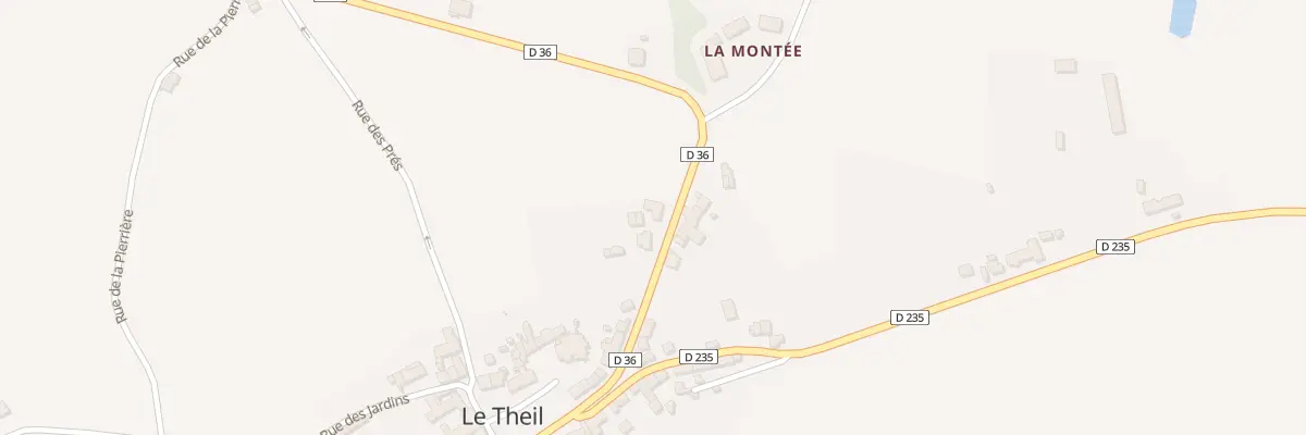 Plan du 33 Grande Rue au Theil