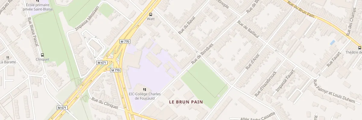 Plan du 122 Rue de Bondues à Tourcoing