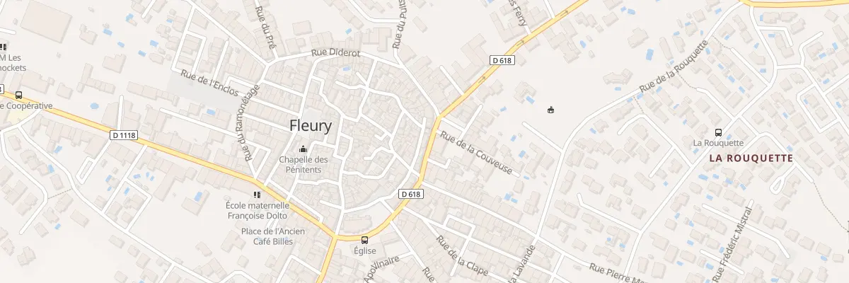 Plan du 6 Rue du 14 Juillet à Fleury