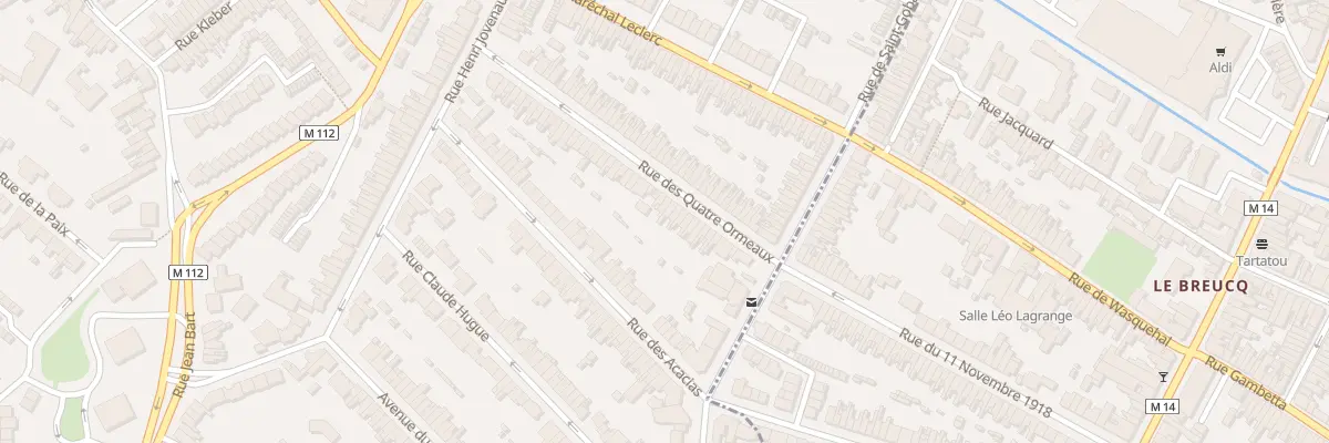 Plan du 60 Rue des Quatre Ormeaux à Wasquehal