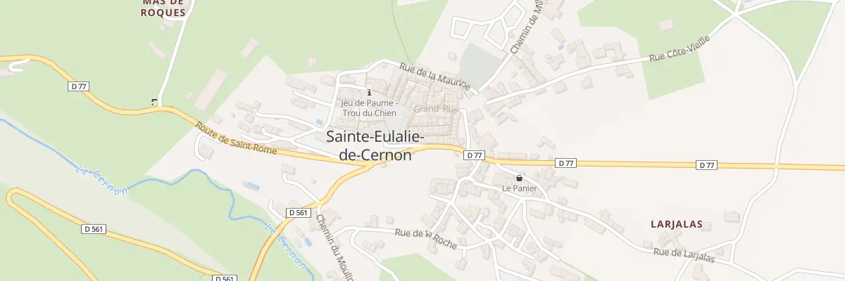 Plan du 2 Rue Basse à Sainte-Eulalie-de-Cernon