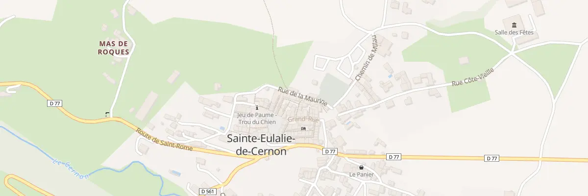 Plan du 5 Rue du Presbytère à Sainte-Eulalie-de-Cernon