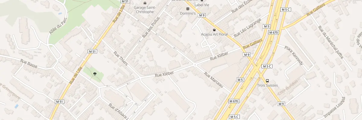 Plan du 30 Rue Kléber à Mouvaux