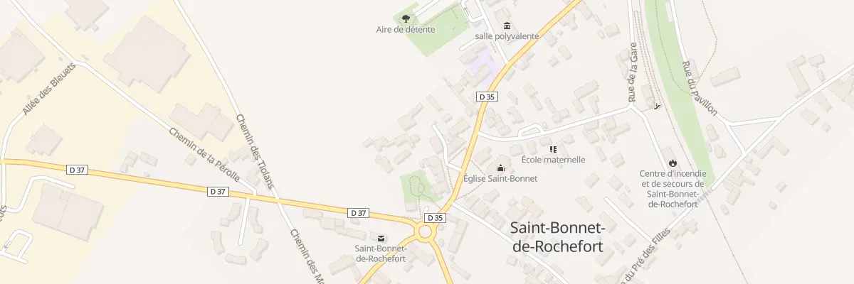 Plan du 15 Av de la Mairie à Saint-Bonnet-de-Rochefort