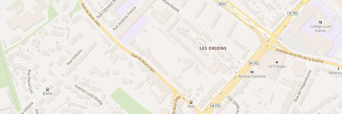 Plan du 350 Rue du Brun Pain à Tourcoing