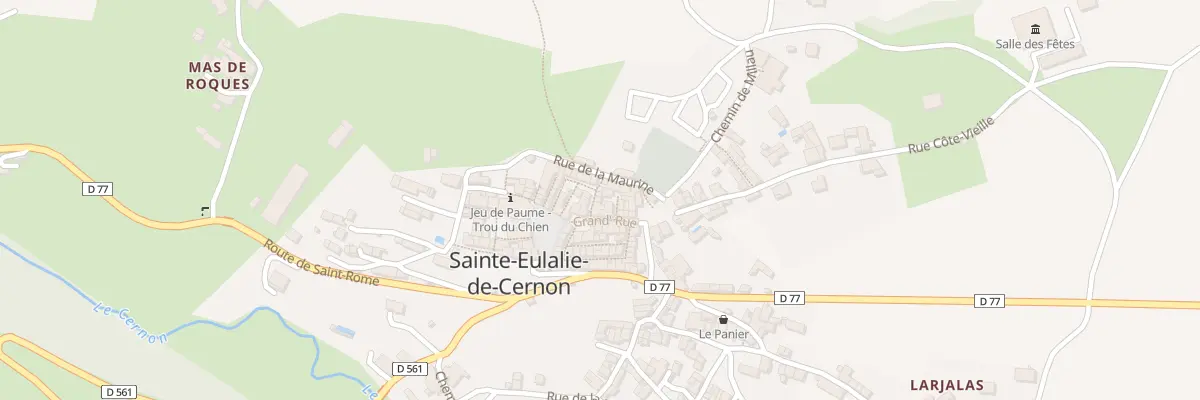Plan du 2 Rue du Presbytère à Sainte-Eulalie-de-Cernon