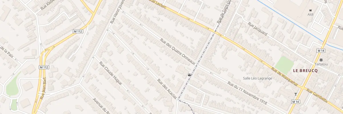 Plan du 66 Rue des Quatre Ormeaux à Wasquehal