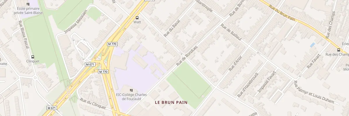 Plan du 110 Rue de Bondues à Tourcoing
