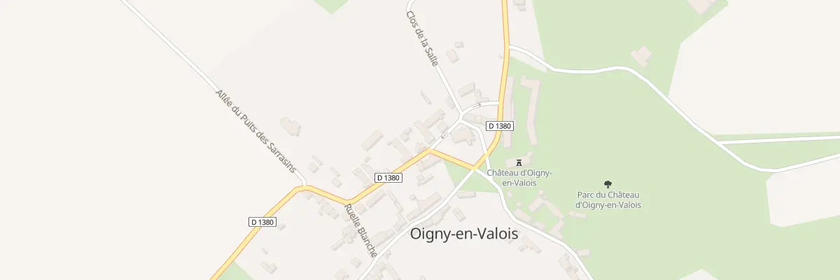 Plan du 2 Rue des Bourgeois à Oigny-en-Valois
