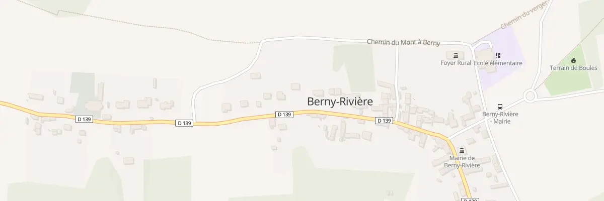 Plan du 34 Rue du Pont Araby à Berny-Rivière