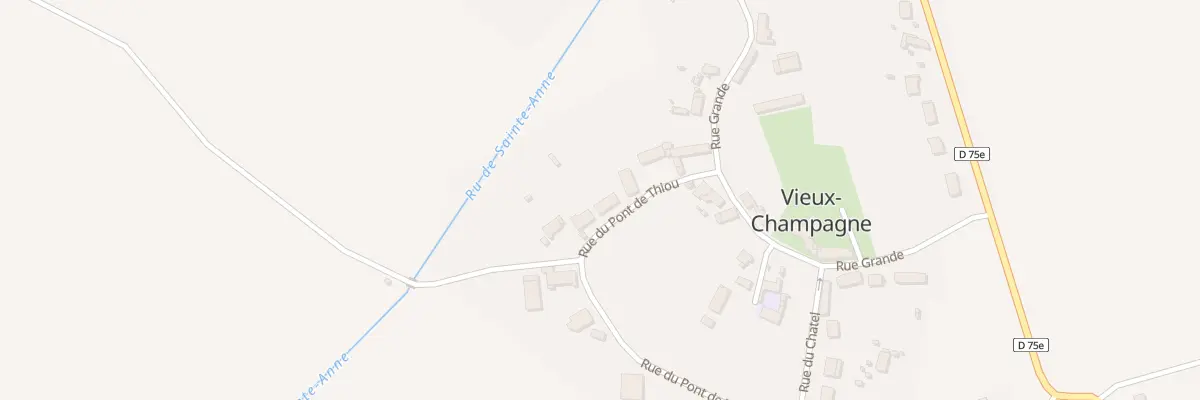 Plan du 8 Rue du Pont de Thiou à Vieux-Champagne