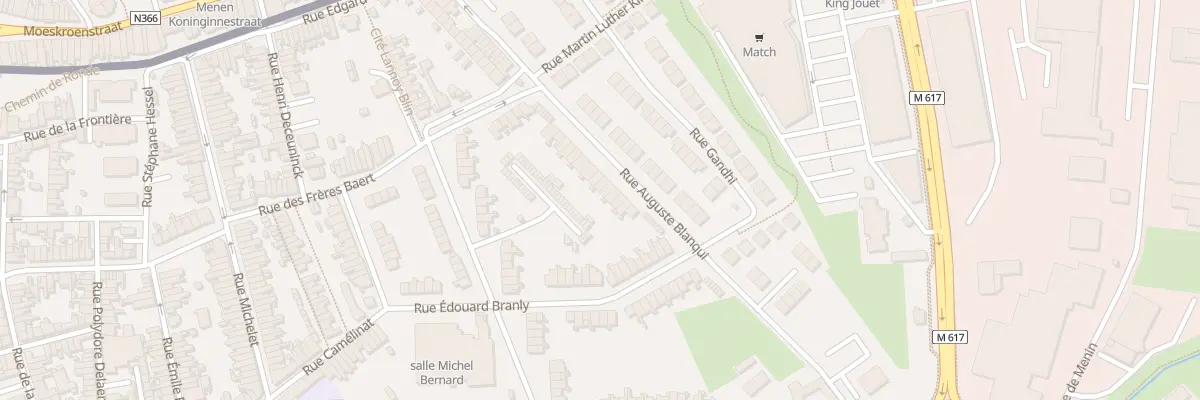 Plan du 9 Rue Auguste Blanqui à Halluin