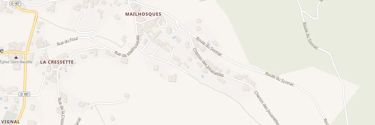 Plan du 5220 Mailhosques à La Cresse