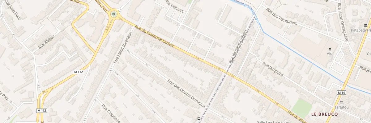 Plan du 82 Rue du Maréchal Leclerc à Wasquehal