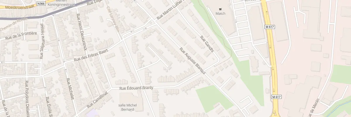 Plan du 7 Rue Auguste Blanqui à Halluin