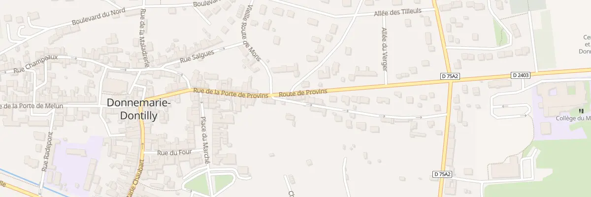 Plan du 4 Rte de Provins à Donnemarie-Dontilly