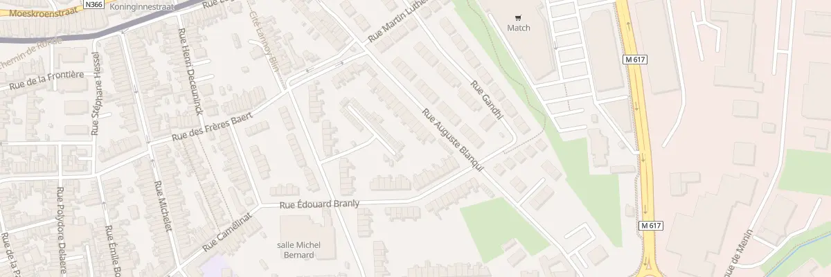 Plan du 5 Rue Auguste Blanqui à Halluin