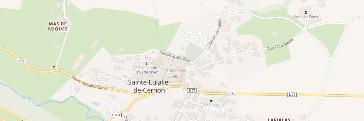 Plan du 6 Rue de la Maurine à Sainte-Eulalie-de-Cernon