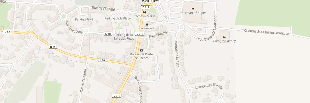 Plan du 11 Rue du Vert Debout à Râches