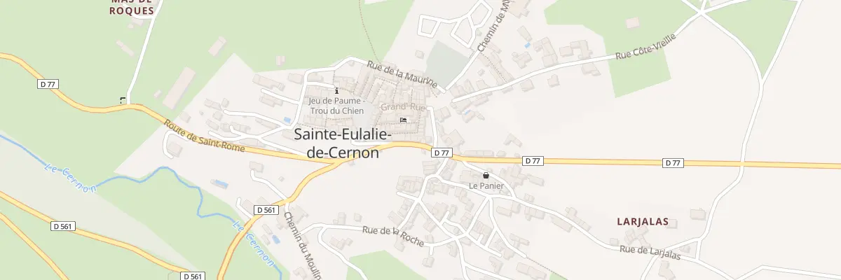 Plan du 13 Rte de St Rome à Sainte-Eulalie-de-Cernon