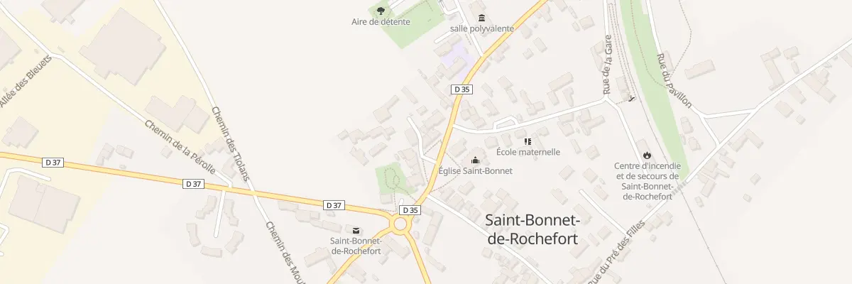 Plan du 17 Av de la Mairie à Saint-Bonnet-de-Rochefort