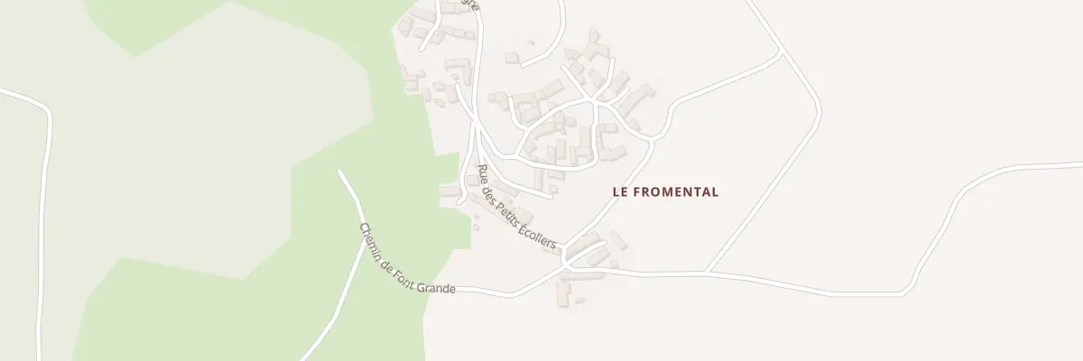 Plan du 5060 Le Fromental à Rentières