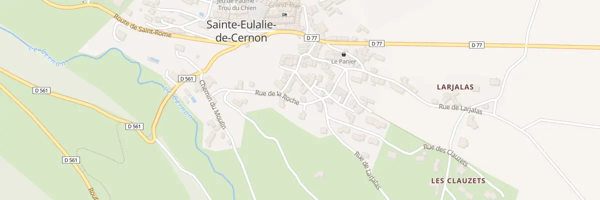 Plan du 11 Rue de la Roche à Sainte-Eulalie-de-Cernon