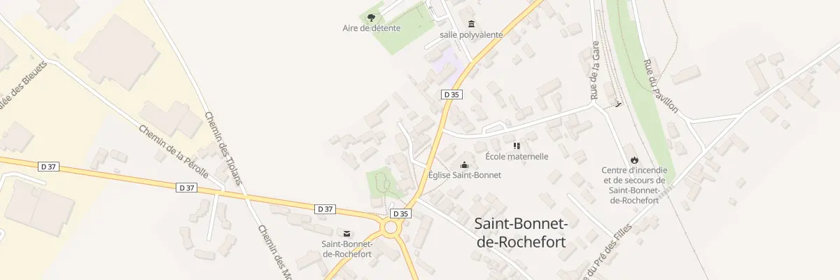 Plan du 21 Av de la Mairie à Saint-Bonnet-de-Rochefort