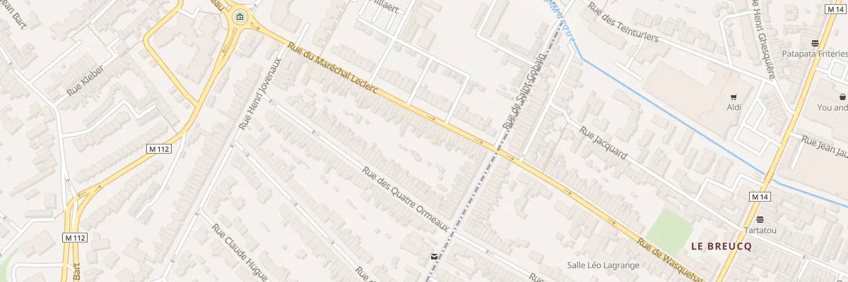Plan du 94 Rue du Maréchal Leclerc à Wasquehal
