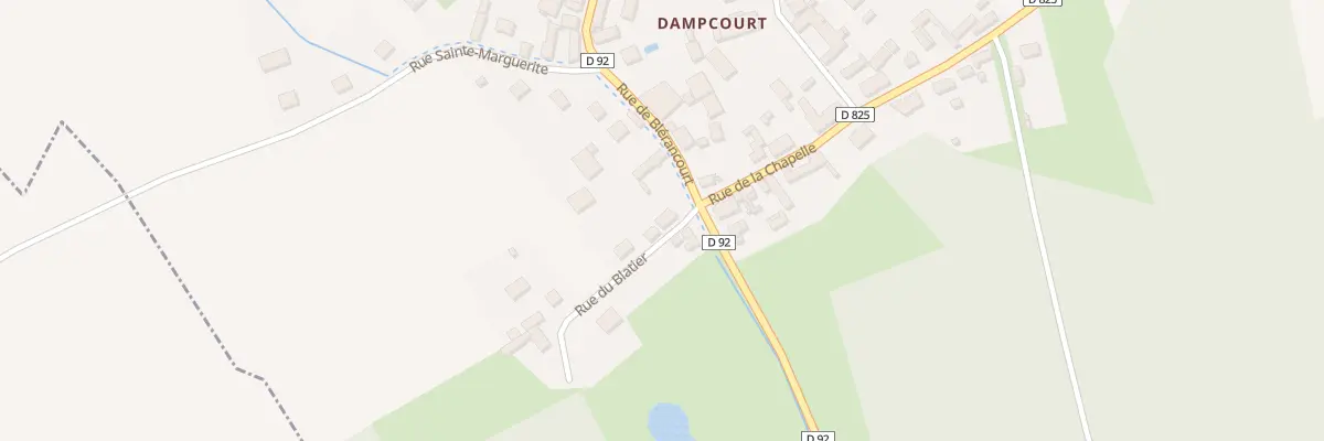 Plan du 2 Rle Blatier à Marest-Dampcourt