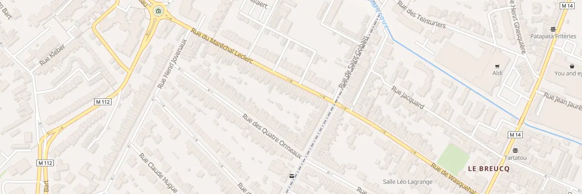 Plan du 98 Rue du Maréchal Leclerc à Wasquehal