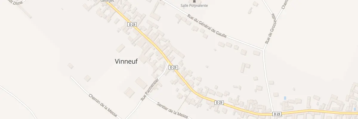 Plan du 33 Rue Victor Hugo à Vinneuf
