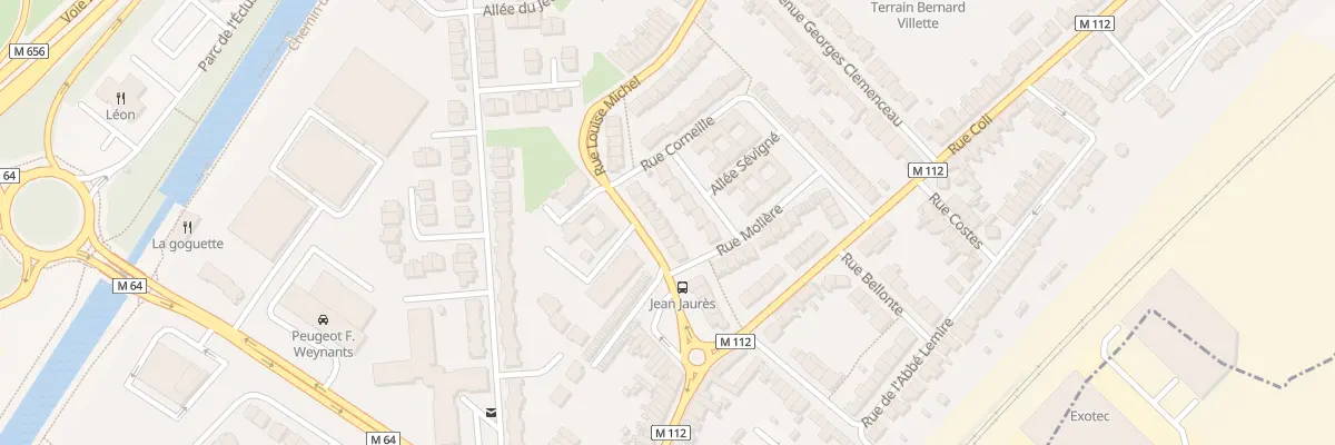 Plan du 8 Rue Louise Michel à Wasquehal