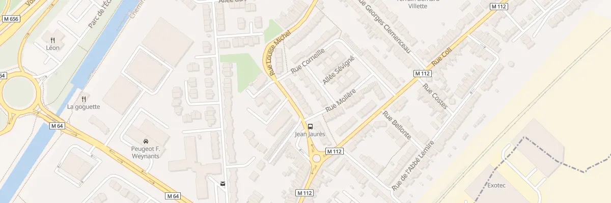 Plan du 6 Rue Louise Michel à Wasquehal