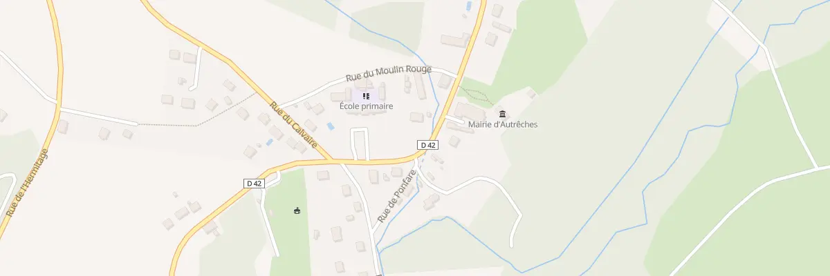Plan du 5 Rue du Point du Jour à Autrêches