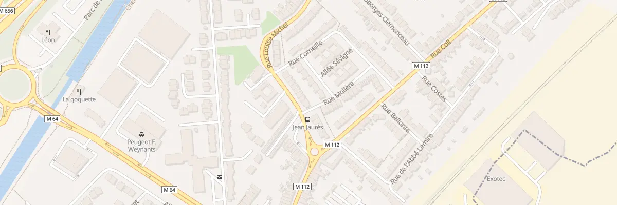 Plan du 2 Rue Louise Michel à Wasquehal