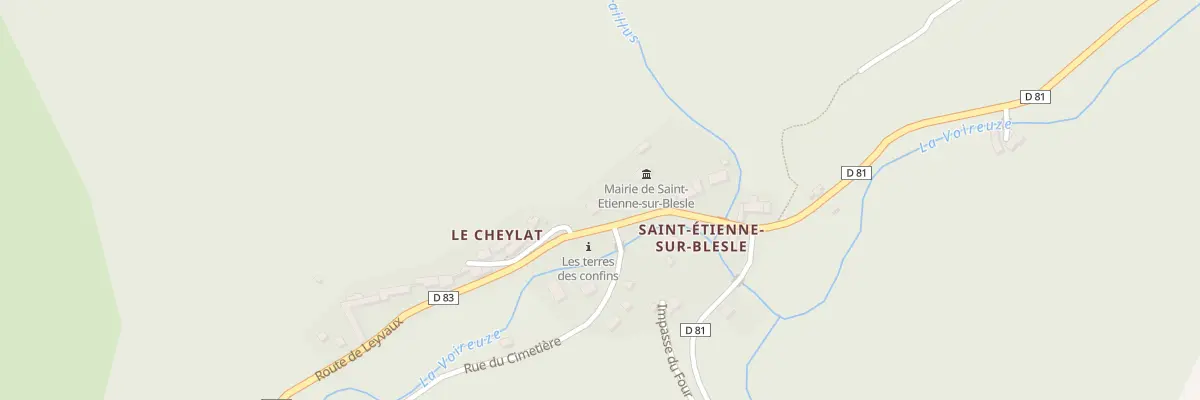 Plan du Cheylat à Saint-Étienne-sur-Blesle
