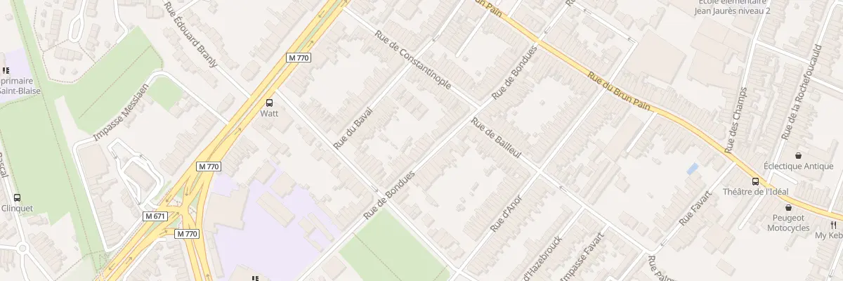 Plan du 68 Rue de Bondues à Tourcoing
