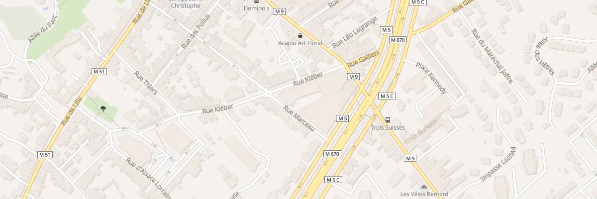 Plan du 7A Rue Kléber à Mouvaux