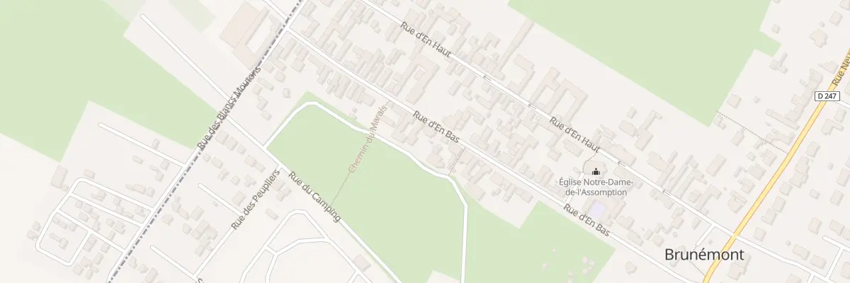 Plan du 23 Rue d’En Bas à Brunémont